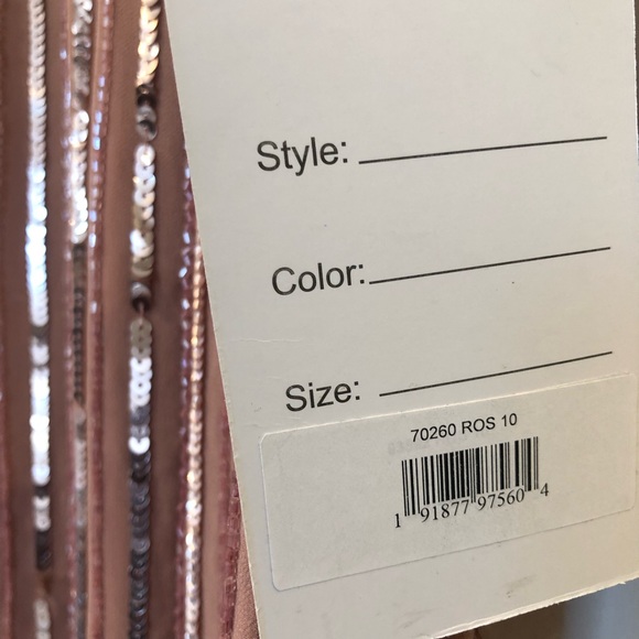 Mac Duggal 70260 Rose Floral Embellished Sleeveless MIDI Dress size 10 - Picture 13 of 13